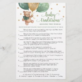 Lámina Tradiciones de Bebé En Todo El Mundo Juego Teddy B