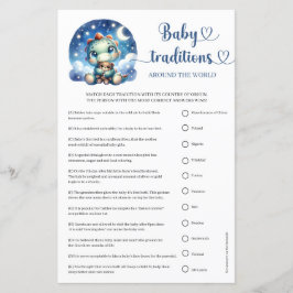 Lámina Tradiciones de bebés de dinosaurios en todo el mun