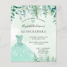 Traje de bosque encantado de Quinceanera