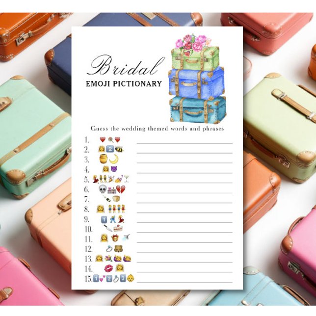 Lámina Travel Bridal shower Emoji Pictionary game (Subido por el creador)