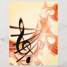Lámina Treble Clef Gold