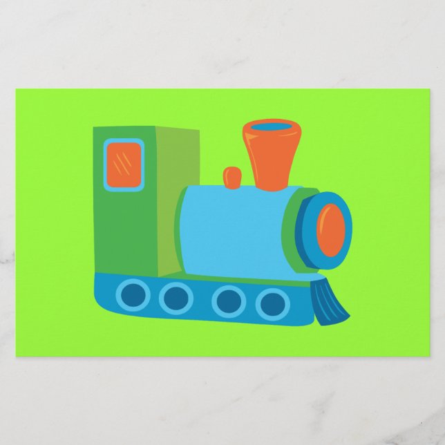 Lámina Tren de Cute Choo Choo (Anverso)