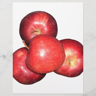 Lámina Tres manzanas rojas: Vibrante Deslumbramiento del