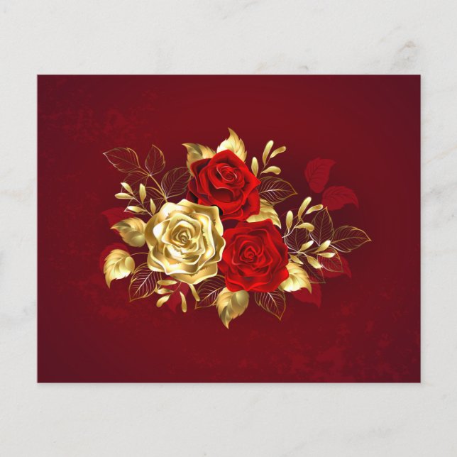 Lámina Tres Rosas Joyas (Anverso)