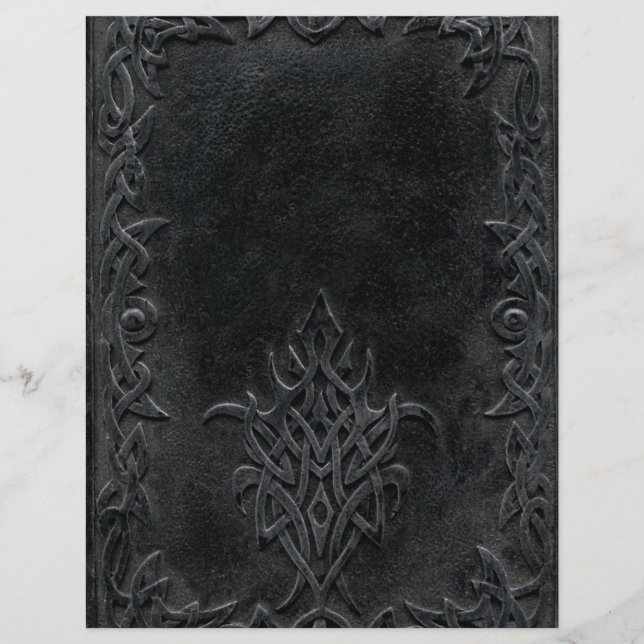 Lámina Tribal negra caída (Anverso)
