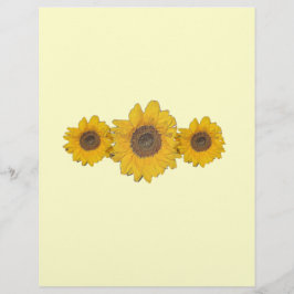 Lámina trío de girasol