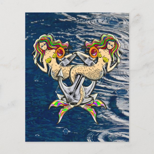 Lámina Tristemente sirenas al ancla (Anverso)