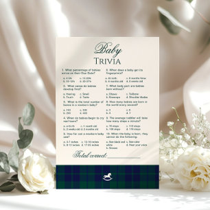 Lámina Trivia de bebé Caballo mecedor vintage Juego de cu
