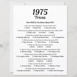 Lámina Trivia Game 1975