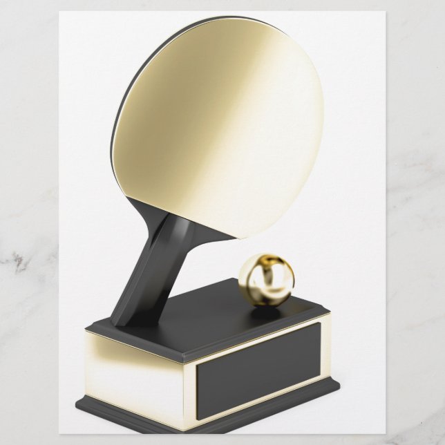 Lámina Trofeo de tenis de mesa (Anverso)