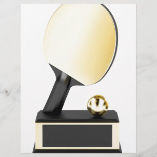 Lámina Trofeo de tenis de mesa de oro