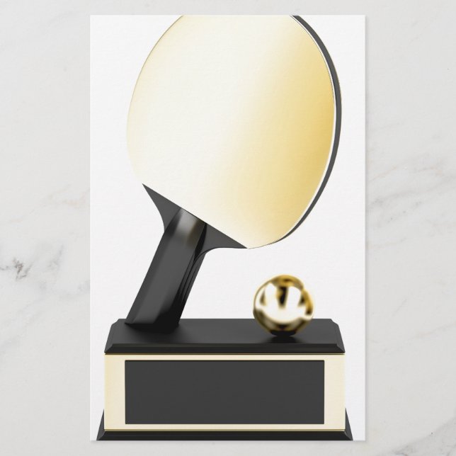 Lámina Trofeo de tenis de mesa de oro (Anverso)