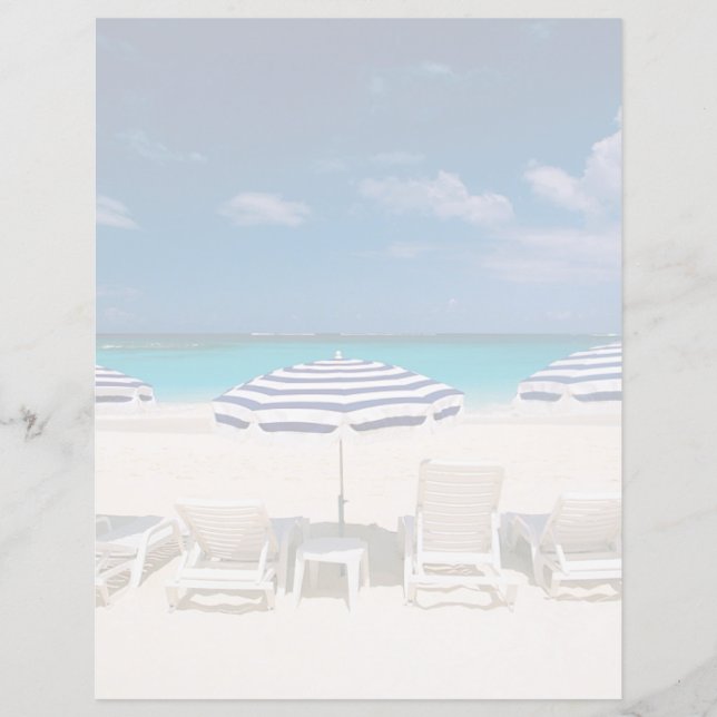 Lámina Tropical Beaches | Tropical Beach Anguilla (Anverso)