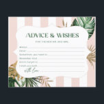 Lámina Tropical chic consejos y deseos de palma para desp<br><div class="desc">Tropical chic consejos y deseos de palma para despedida de soltera. Artículos coincidentes disponibles.</div>