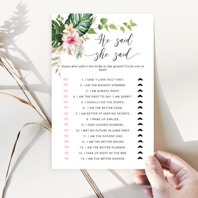 Lámina Tropical Dijo que dijo que el juego de la ducha de (Subido por el creador)