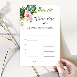 Lámina Tropical ¿Dónde estábamos los juegos de ducha de n