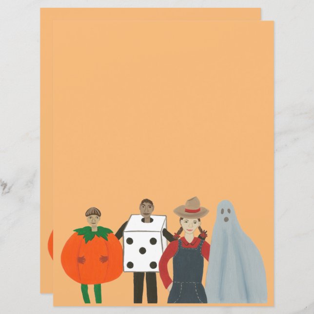 Lámina Truco de Halloween o tratamientos en el libro de c (Anverso / Reverso)