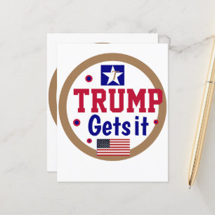 Lámina ¡Trump lo entiende!