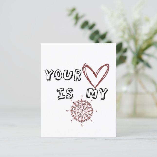 Lámina Tu corazón es mi brújula (Anverso de pie)
