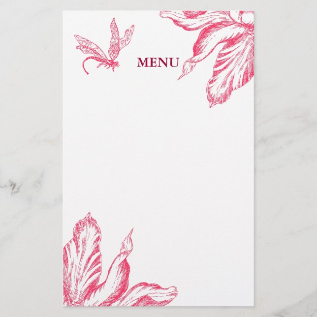 Lámina Tulip retro (Anverso)