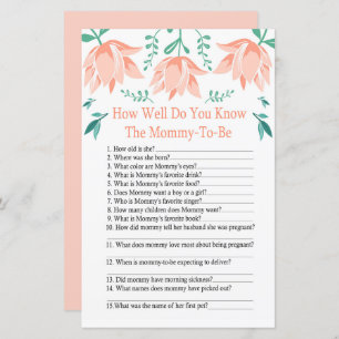 Lámina Tulipán rosado ¿Qué tan bien conoces el juego de l