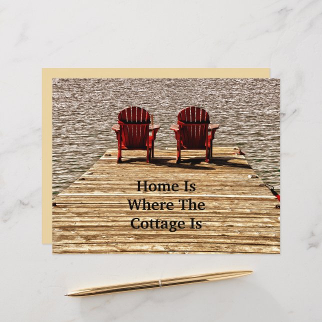 Lámina Tumbonas De Playa En Lake Home Es Donde Se Encuent (Anverso/Reverso In Situ)