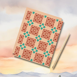 Lámina Turquoise Zia Tribal Brown Tan