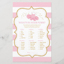 Lámina Tutu ballerina qué hay en tu juego de bebé