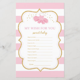 Lámina Tutu dress ballerina desea un juego de bebé