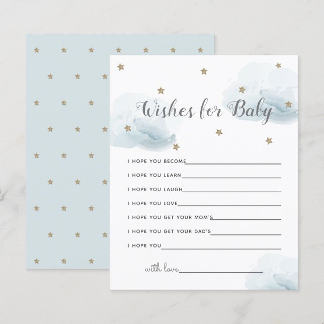 Lámina Twinkle Little Star Wiers for Baby Blue Advice (Anverso / Reverso)