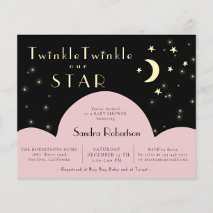 Lámina Twinkle Stars Shining Baby Shower de presupuesto
