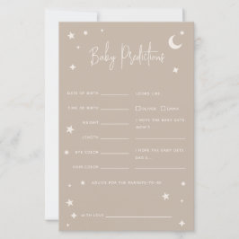 Lámina Twinkle Twinkle Little Star Baby Predictions Game