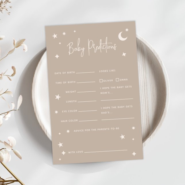 Lámina Twinkle Twinkle Little Star Baby Predictions Game (Subido por el creador)