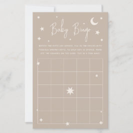 Lámina Twinkle Twinkle Little Star Baby Shower Bingo Card