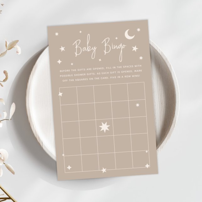 Lámina Twinkle Twinkle Little Star Baby Shower Bingo Card (Subido por el creador)