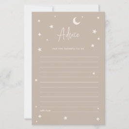 Lámina Twinkle Twinkle Little Star Shower Advice Card
