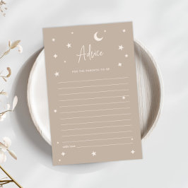 Lámina Twinkle Twinkle Little Star Shower Advice Card