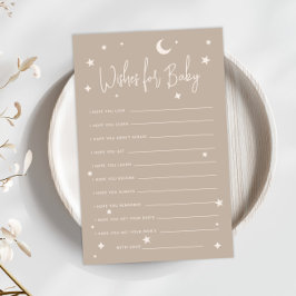 Lámina Twinkle Twinkle Little Star Wishes For Baby Flayer