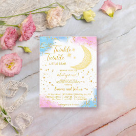 Lámina Twinkle twinkle pequeña estrella de género revelar