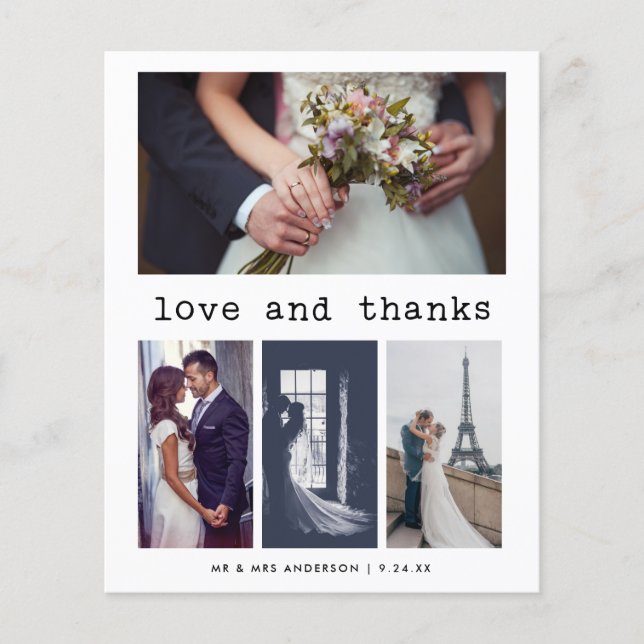 Lámina Typewriter Texto PRESUPUESTO Boda 4 Foto Gracias (Anverso)