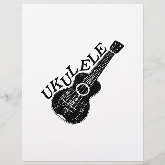 Lámina Ukulele Mensajes De Texto E Imagen (Anverso)