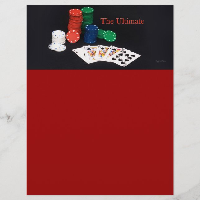 Lámina Última carta de póker (Anverso)