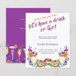 Lámina Último cóctel Fiesta Tacos Bachelorette