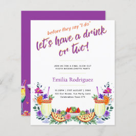 Lámina Último cóctel Fiesta Tacos Bachelorette