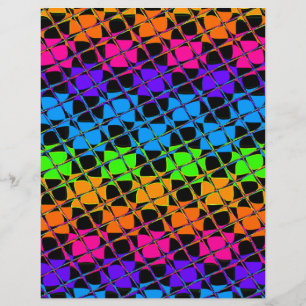 Lámina Último diseño a cuadros con colores arcoíris lindo