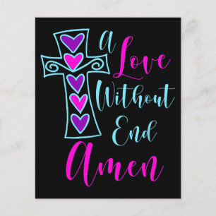Lámina Un Amor Sin Fin Amen Inspirado Por Jesús Cita A Ch