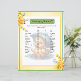 Lámina Un Baby Shower de caucho barato sería mami