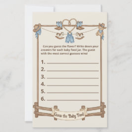 Lámina Un chico de la piel ruso, Baby Shower, adivina el 