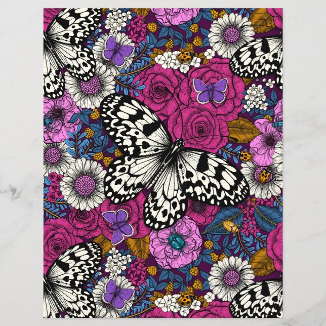 Lámina Un colorido jardín II (Anverso)