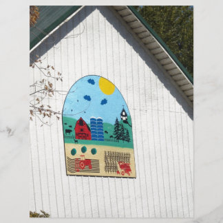 Lámina Un divertido barn quilt
